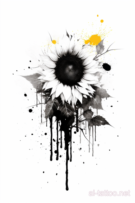  AI Sunflower Tattoo Ideas 11